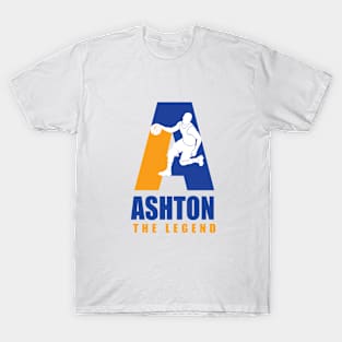 Ashton Custom Player Basketball Your Name The Legend T-Shirt